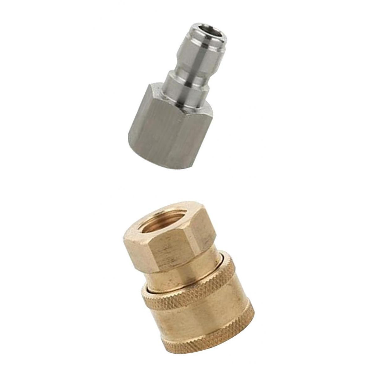 2 x Pressure Washer Garden Hose Connector Quick Coupler Replacement Parts