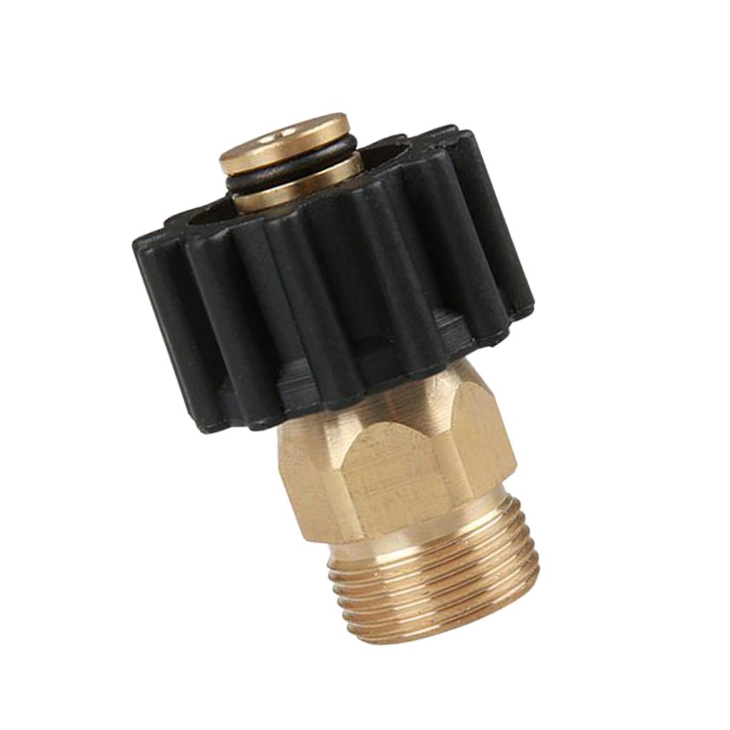 2pcs Pressure Washer Twist Connect M22M X M22F Solid Brass Coupling Adapter