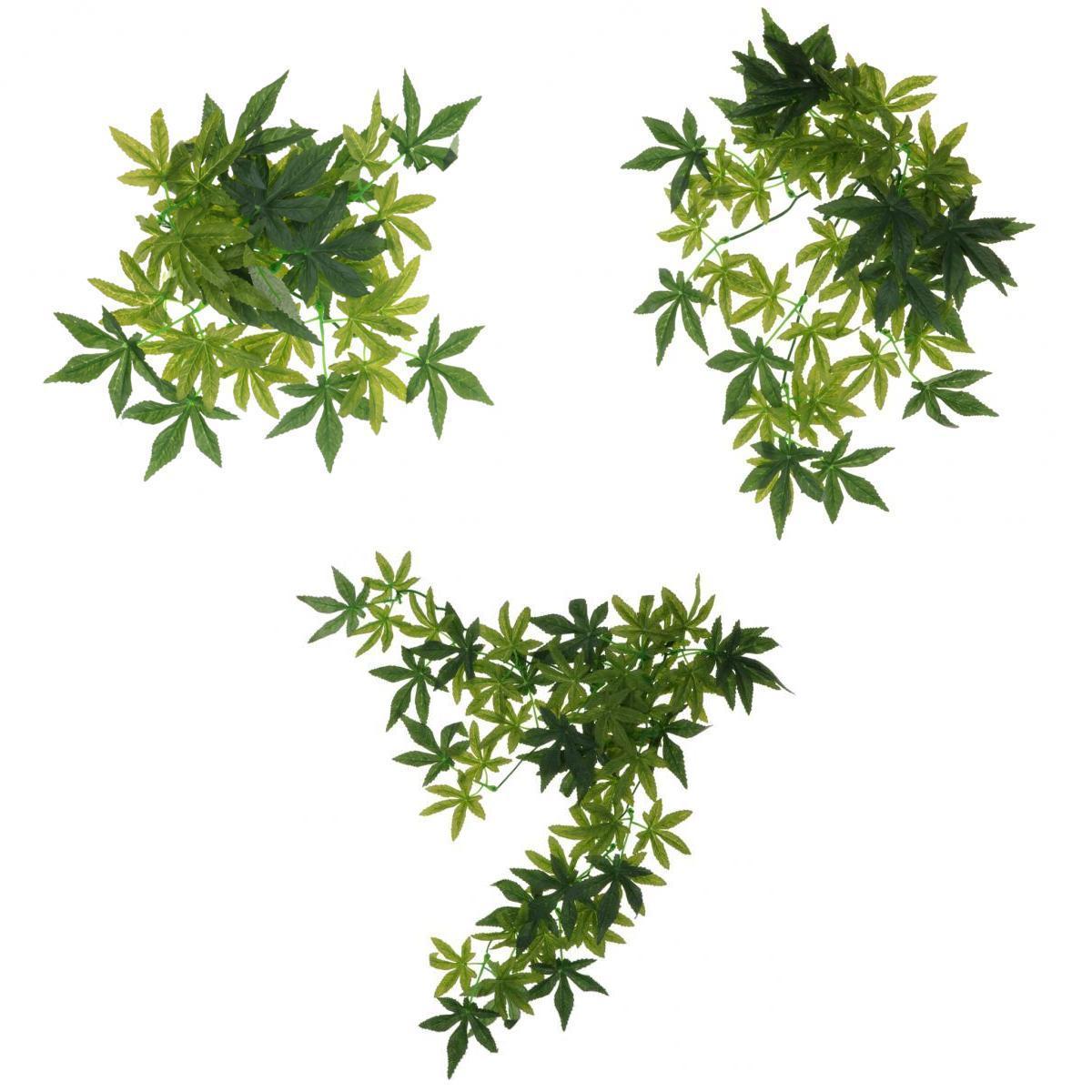 3 Pcs Bendable Reptiles Vine Jungle Climber Vines Artificial Decor S/M/L