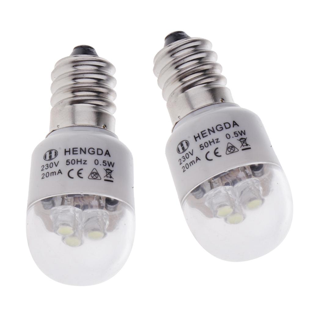 2pcs Domestic Sewing Machine LED Light Bulb 0.5W for Brother Singer Feiyue