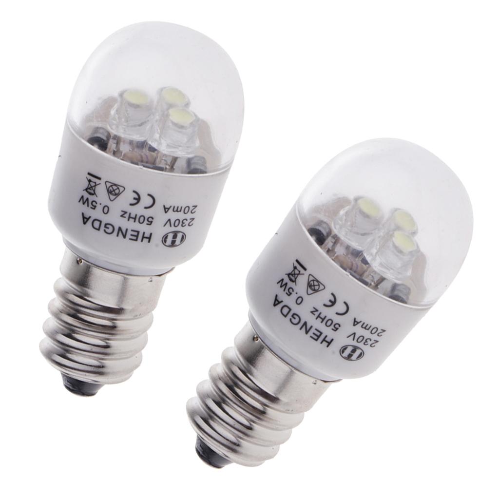 2pcs Domestic Sewing Machine LED Light Bulb 0.5W for Brother Singer Feiyue