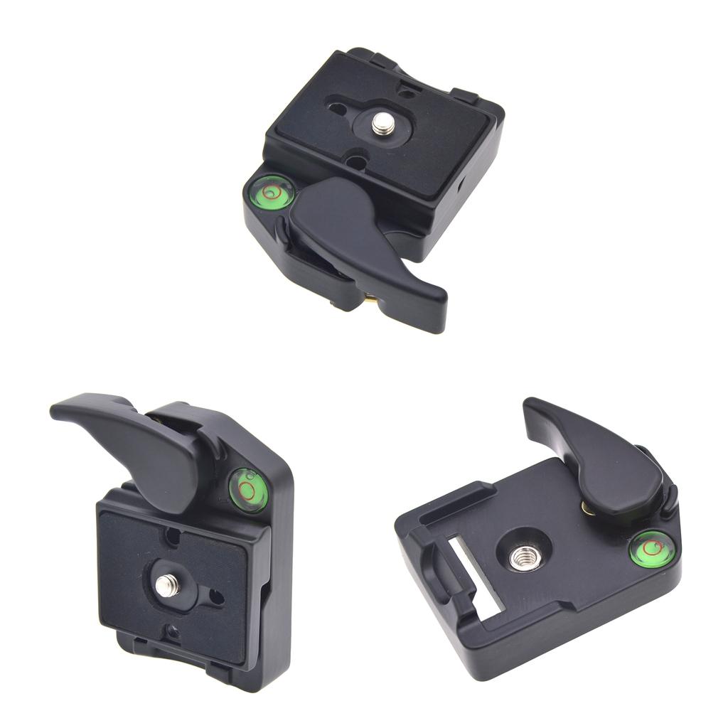 3 Pieces 323 Camera Rapid Release Plates with Adapter 200PL-14 for Manfrotto