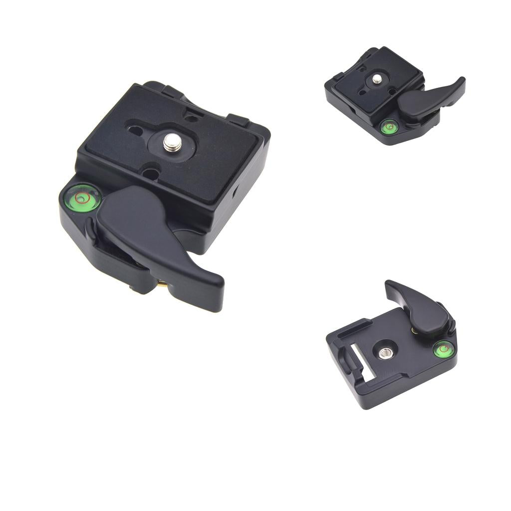 3 Pieces 323 Camera Rapid Release Plates with Adapter 200PL-14 for Manfrotto