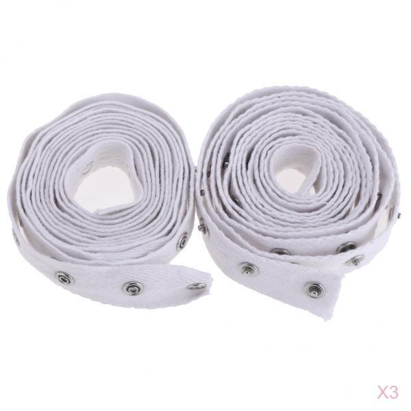 6 Yards White Press Studs Snap Buttons Fastening Tape Sewing Accessories