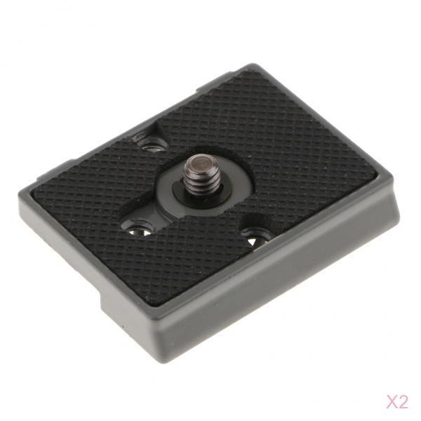 2 Packs Tripod Quick Release Plate for Manfrotto 200PL-14 496 RC2 Compatible