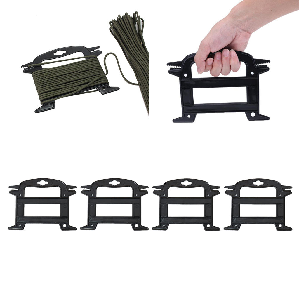 4 Pieces Outdoor Rope Paracord Winder Cord Ladder Spool Line Organizer Tool