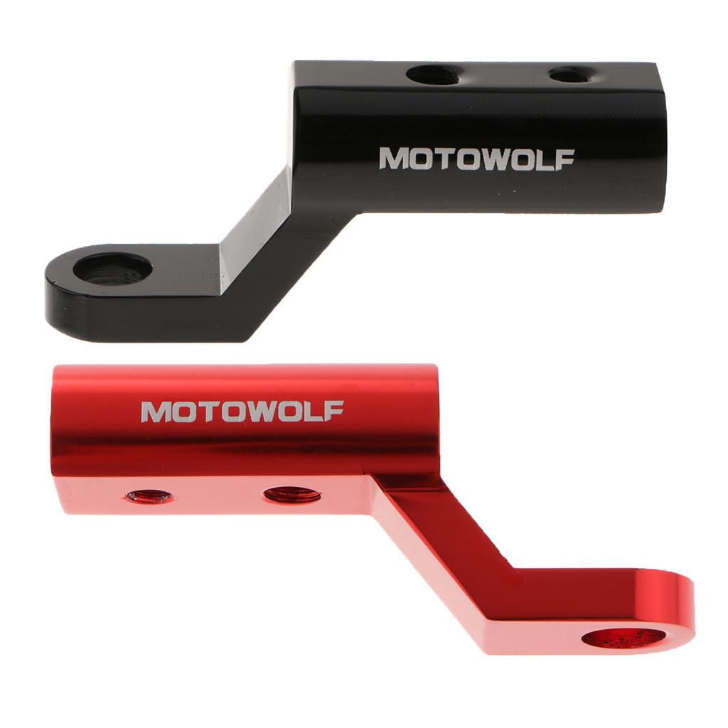 2pcs Motorcycle Rearview Mirror Expander Bracket Adapter Holder Mount