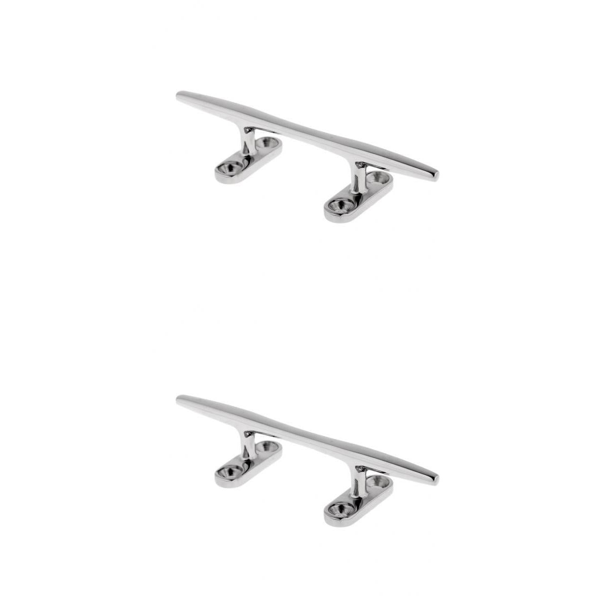 316 Stainless Steel Marine Boat Yacht Deck Dock Sleek Line Rope Cleat 6+ 8""