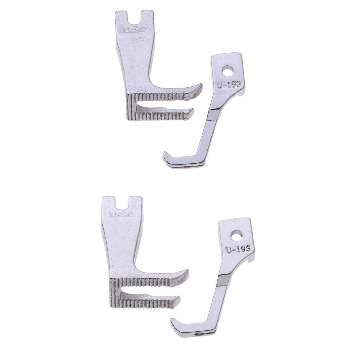 2pcs Universal Presser Feet Set for Industrial Sewing Machine Walking Foot