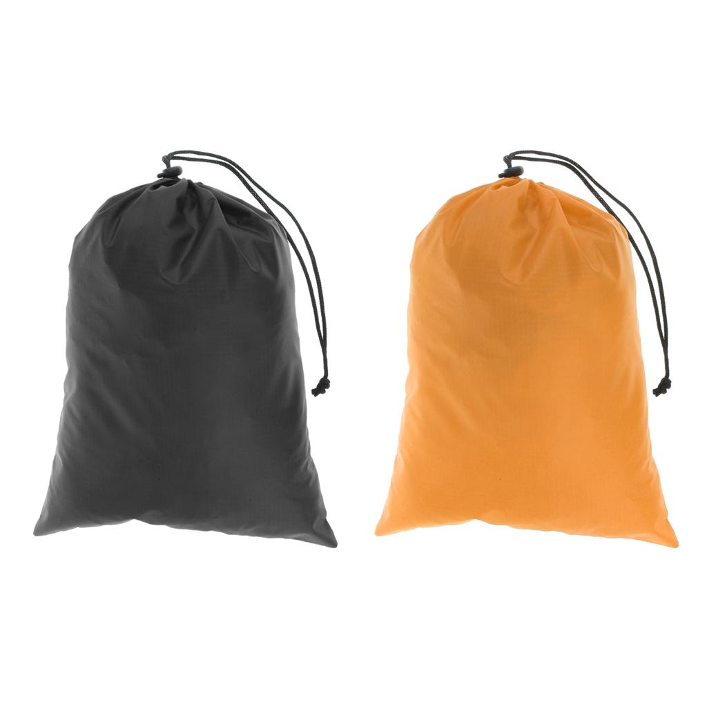 2Pcs Waterproof Drawstring Storage Bag Stuff Bag for Clothes Shoes 2 Colors