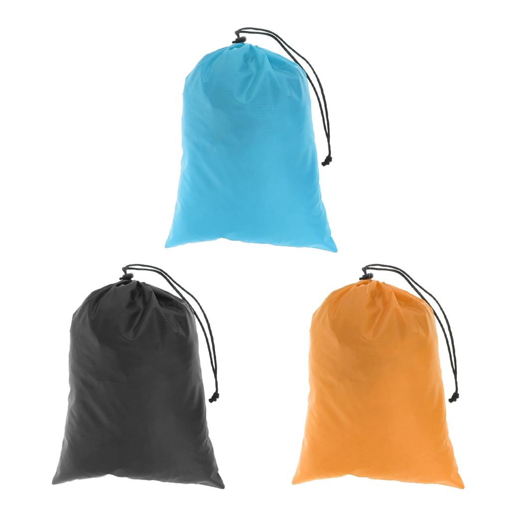 2Pcs Waterproof Drawstring Storage Bag Stuff Bag for Clothes Shoes 3 Colors