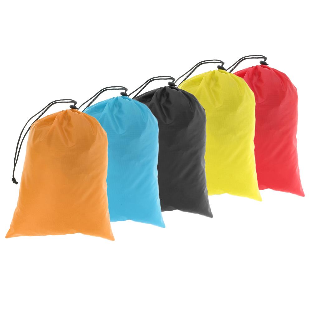 2Pcs Waterproof Drawstring Storage Bag Stuff Bag for Clothes Shoes 5 Colors