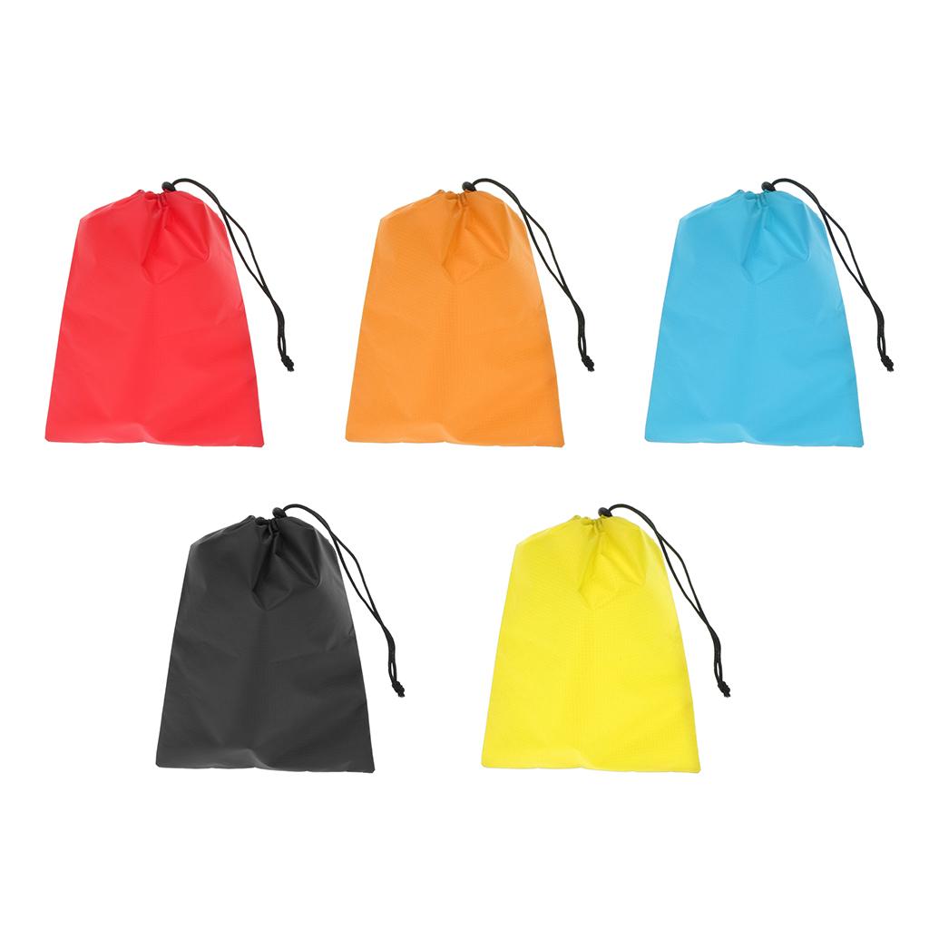 2Pcs Waterproof Drawstring Storage Bag Stuff Bag for Clothes Shoes 5 Colors