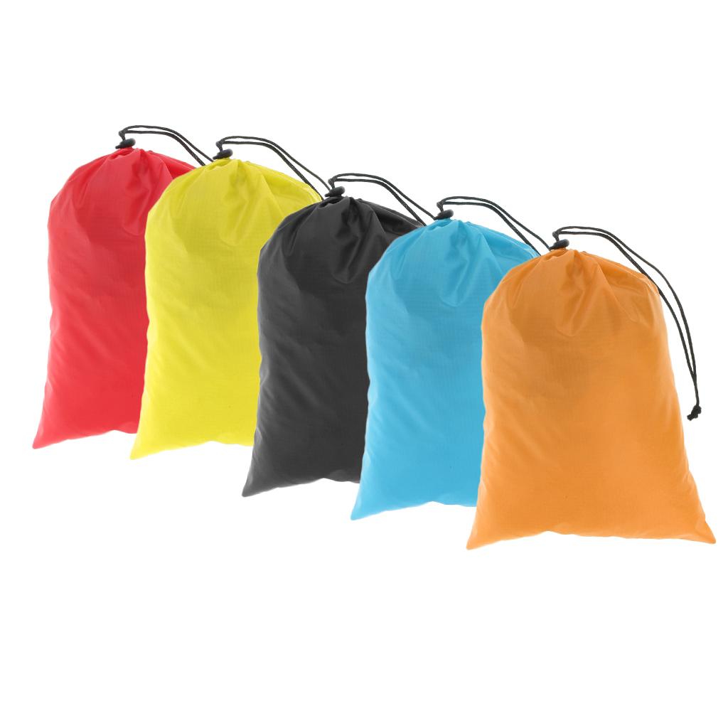 2Pcs Waterproof Drawstring Storage Bag Stuff Bag for Clothes Shoes 5 Colors