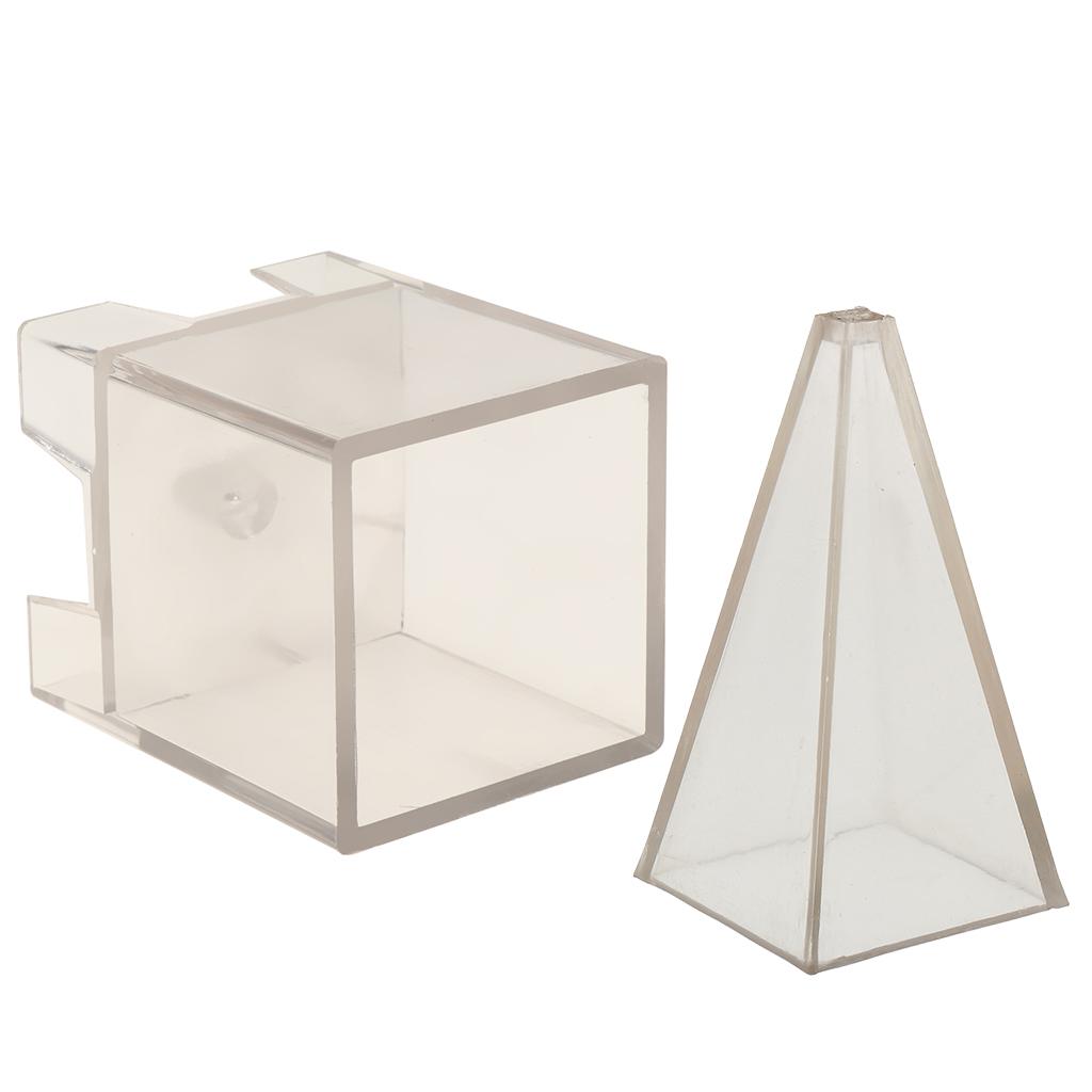 2 Shapes Plastic Clear Candle Molds Soap Mould Candles Making Crafts Model