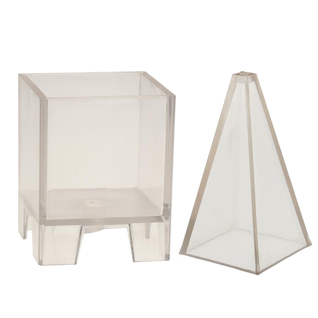 2 Shapes Plastic Clear Candle Molds Soap Mould Candles Making Crafts Model