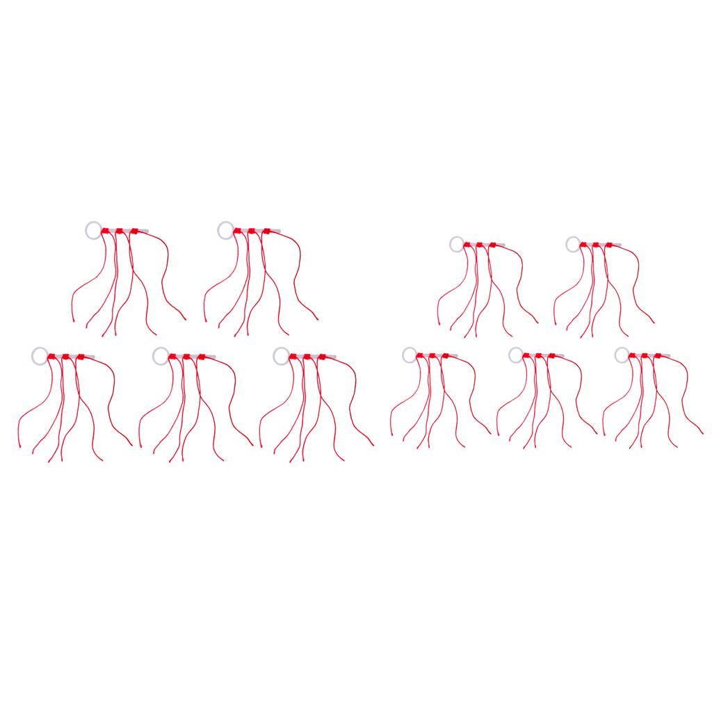 10 Pieces Slip Knot Looper Bobber Stops Fishing Tackle Tool for Rock Fishing