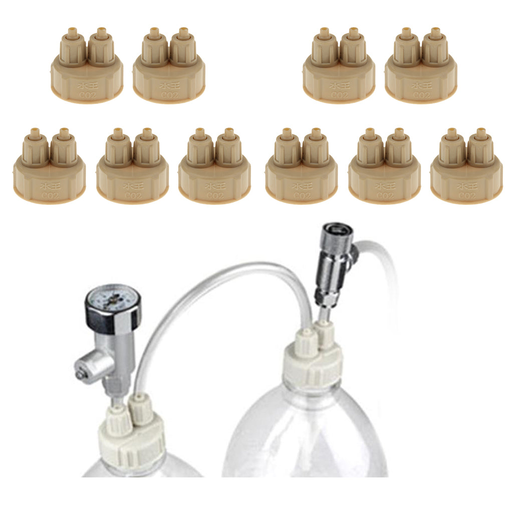 10x Aquarium Tank Carbon Dioxide DIY Reactor with Quick Screw Bottle Cap