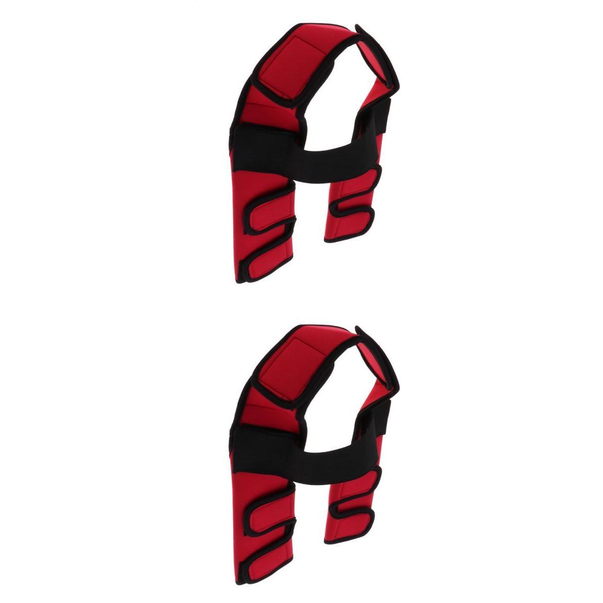 2Pcs Supportive Dog Front Hock Brace Wrap With Strap M/L
