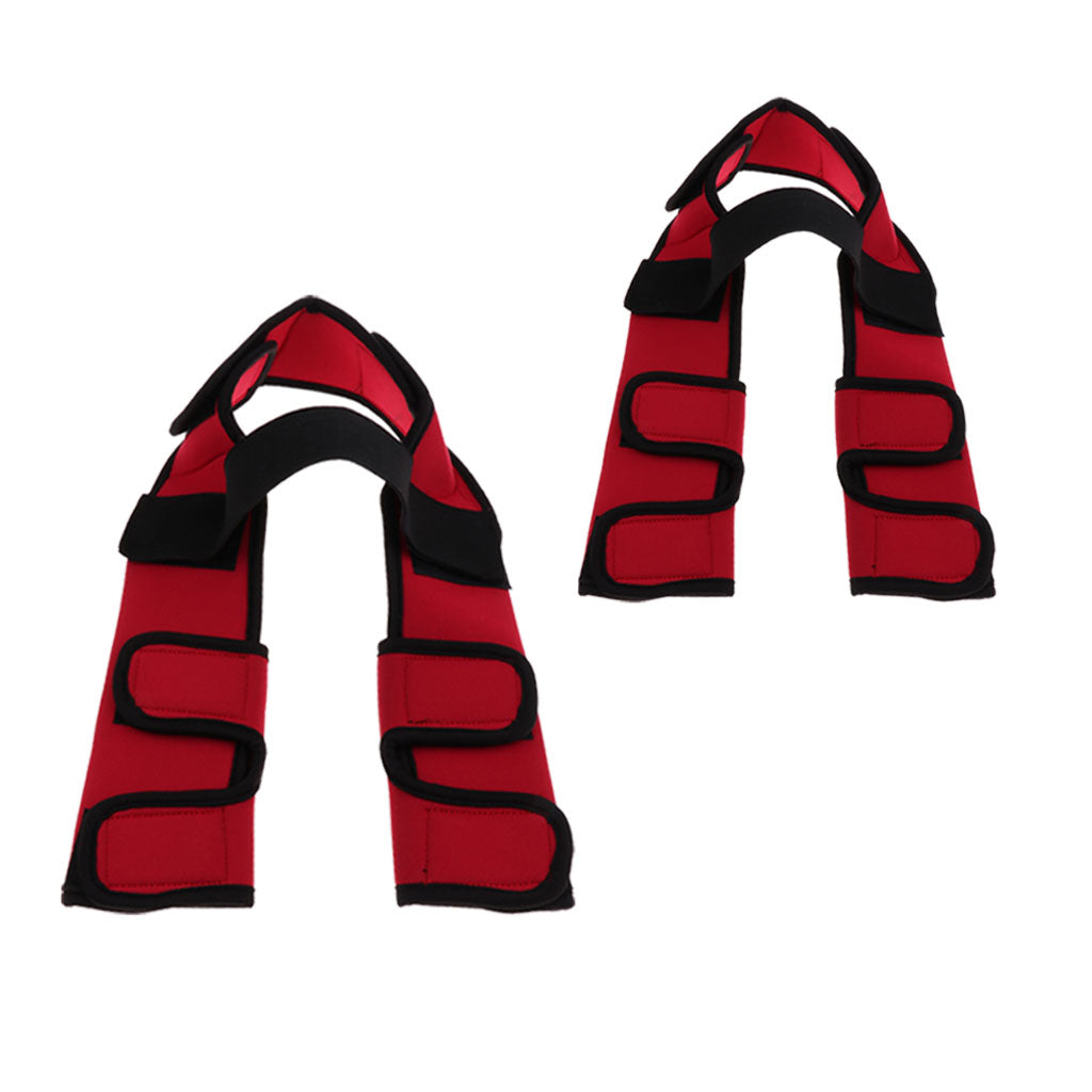 2Pcs Supportive Dog Front Hock Brace Wrap With Strap M/L