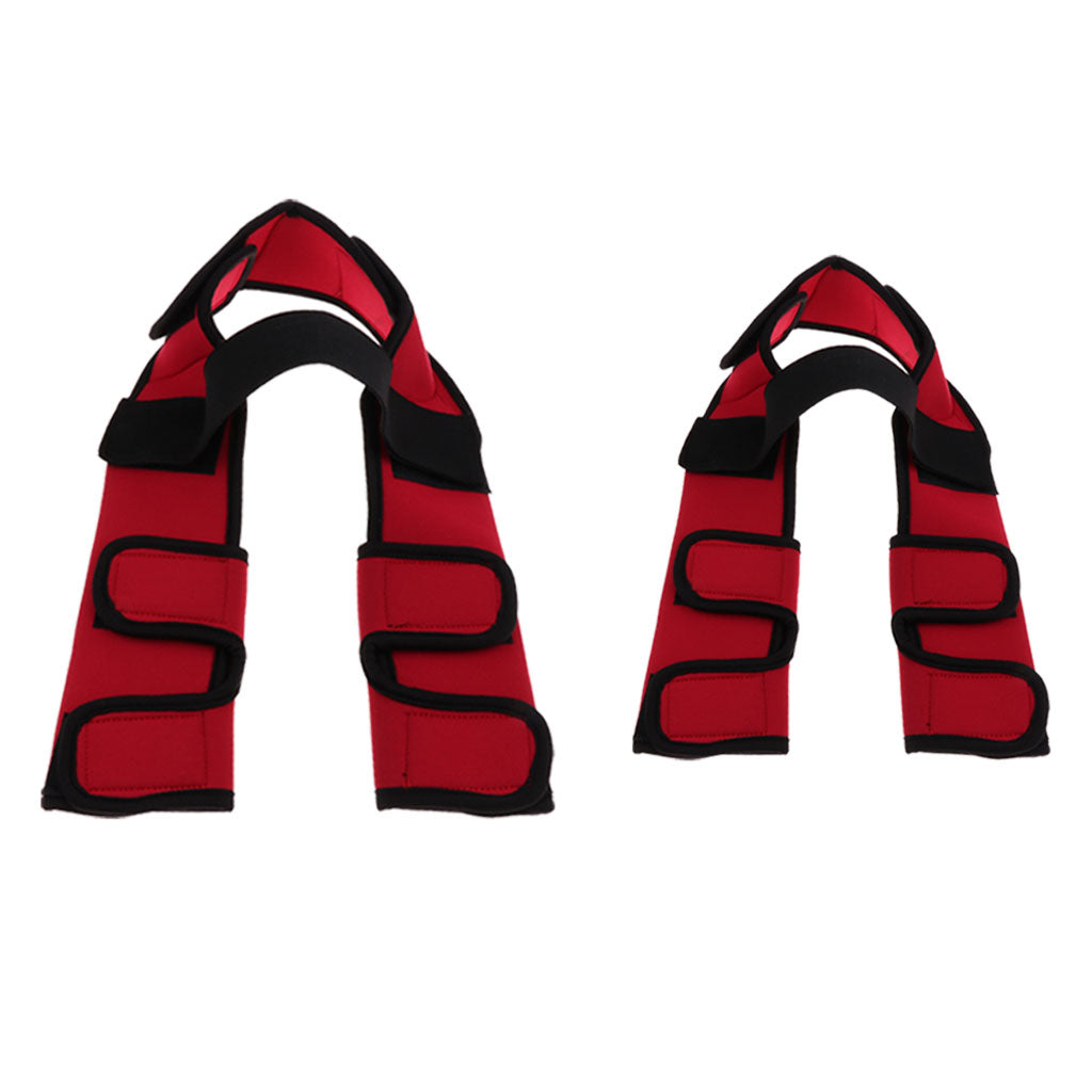 2Pcs Supportive Dog Front Hock Brace Wrap With Strap M/L