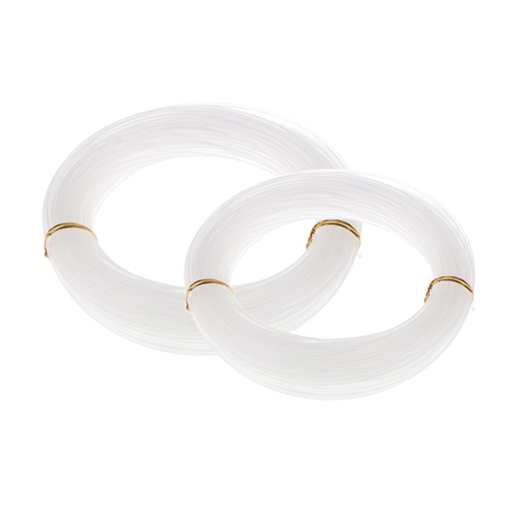 2 Rolls 30m Nylon Monofilament Line Carp Pike Trout Soft Clear Fishing Lines