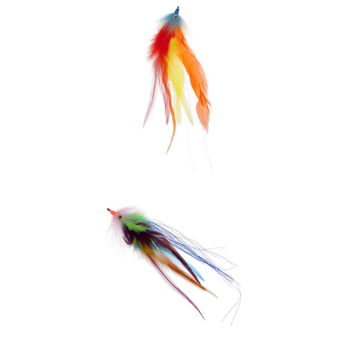 2pcs Trout Salmon Steelhead Fly Fishing Simulation Streamer Flies Saltwater