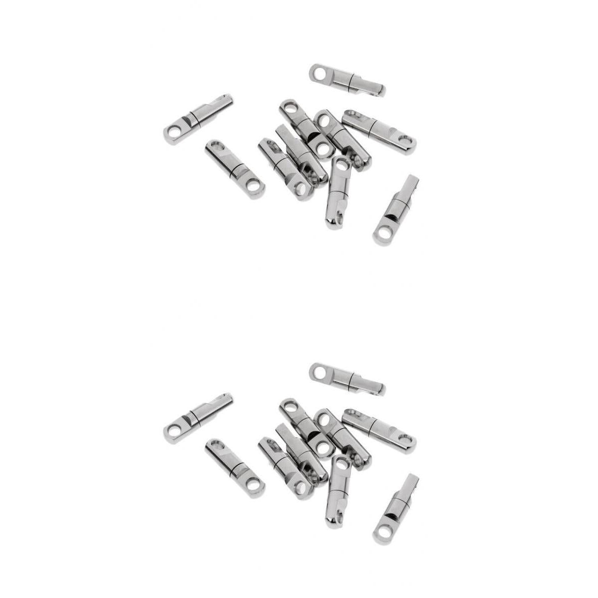 20pcs Column Type Rotary Ring Bearing Swivel Fishing Swivel Hook Connector