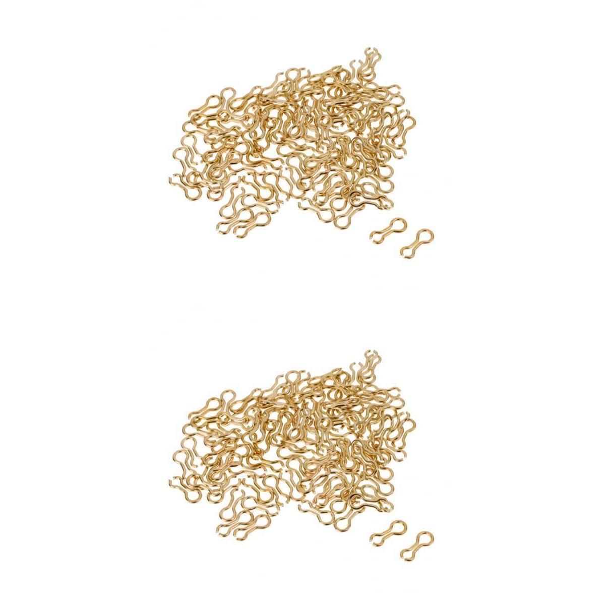 200pcs Alloy Brass Sinkers Eyes Eyelets for Lead Weight Mold Fishing Tackle