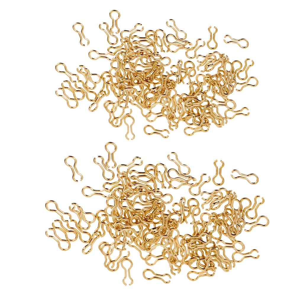 200pcs Alloy Brass Sinkers Eyes Eyelets for Lead Weight Mold Fishing Tackle