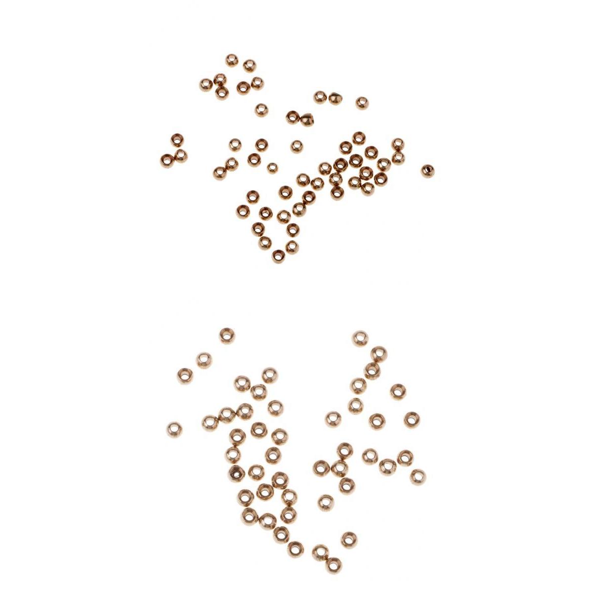 100 Pieces Fly Tying Beads Assortment Hook Nymph Belly Eyes Head Ball Beads