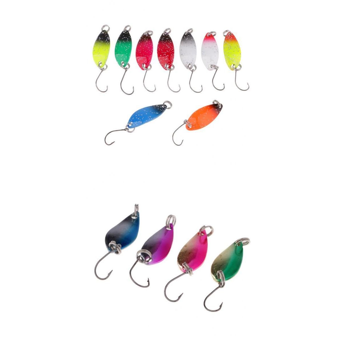 13Pcs Fly Fishing Sequins Lure Bait Set Spinner Spoon Hard Paillette Baits