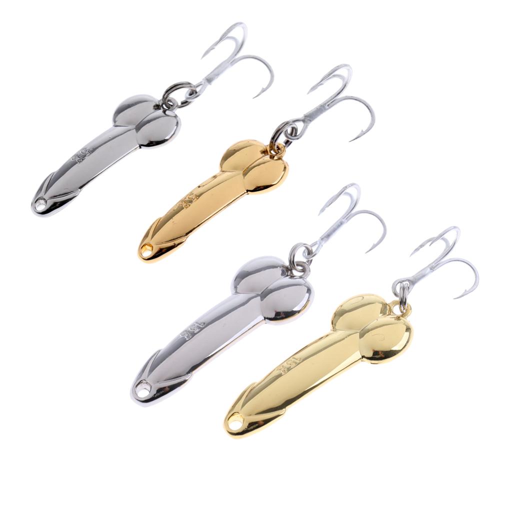 4pcs Spoon Fishing Lures Spinner Baits Metal Hard Sequins Lure Treble Hook