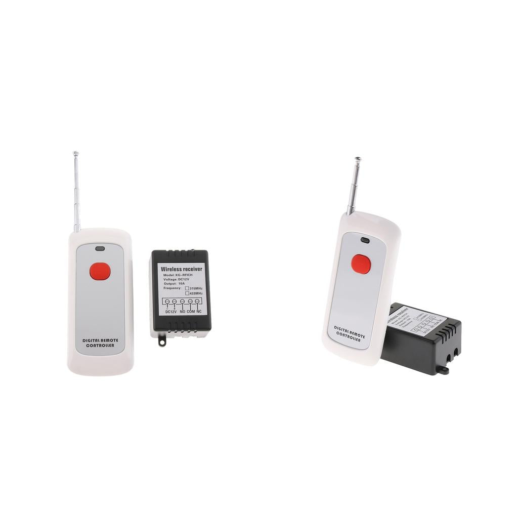 2pcs 12V 1000m Wireless Remote Control Switch Remote Controller for Lights