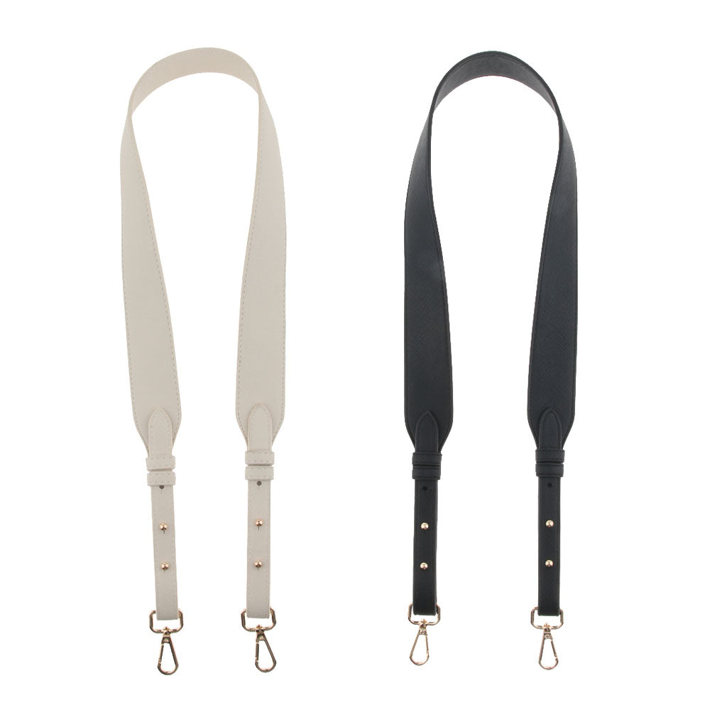 2x 4cm Wide Purse Strap Replacement Leather Crossbody Bag Strap Handbag Belt