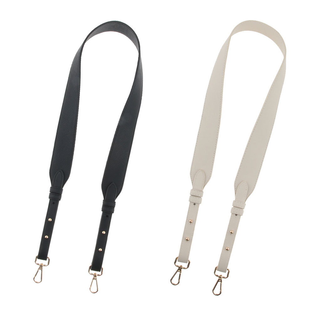 2x 4cm Wide Purse Strap Replacement Leather Crossbody Bag Strap Handbag Belt