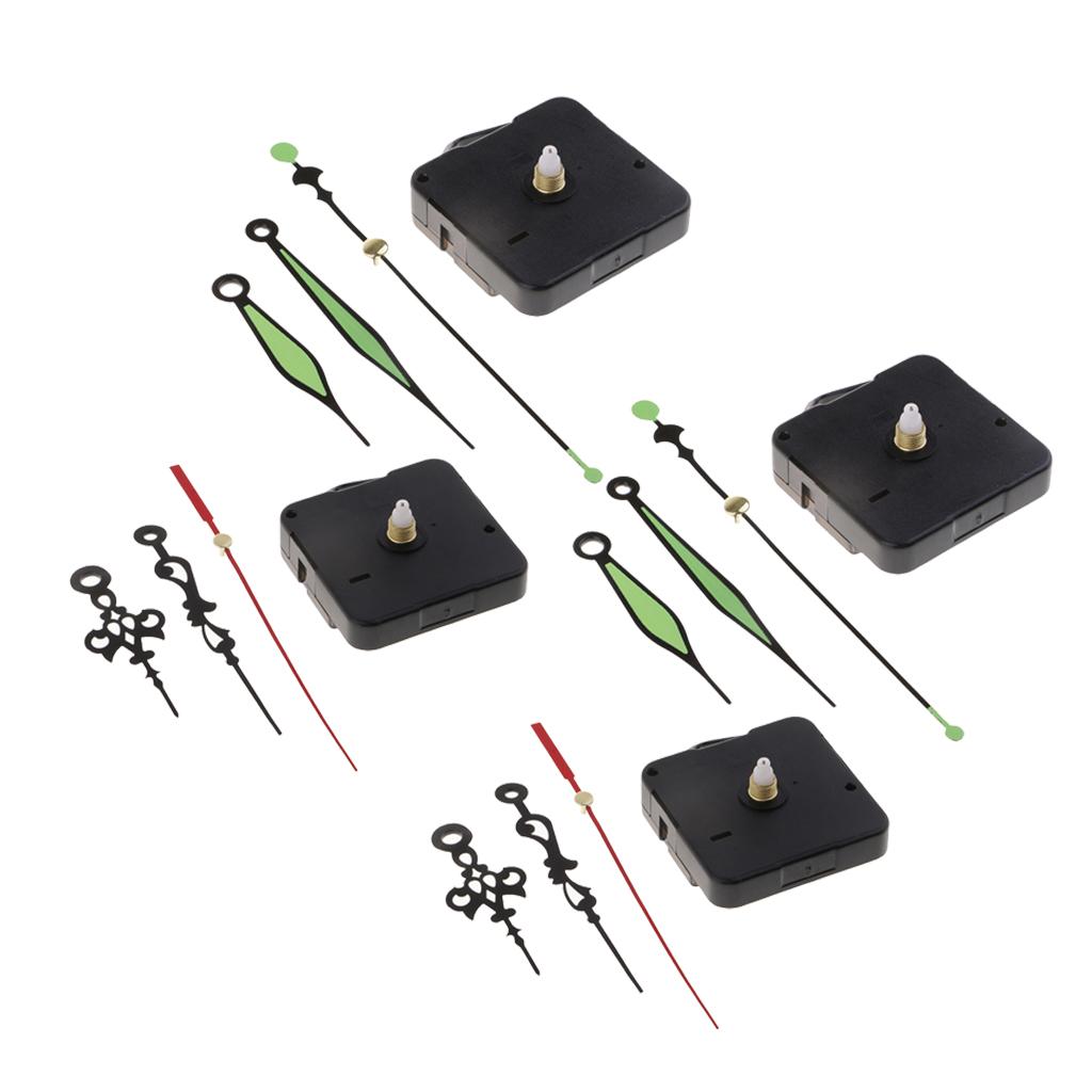 4 Set Movement with Pointer for Quartz Wall Clock Repair Replacement Mixed