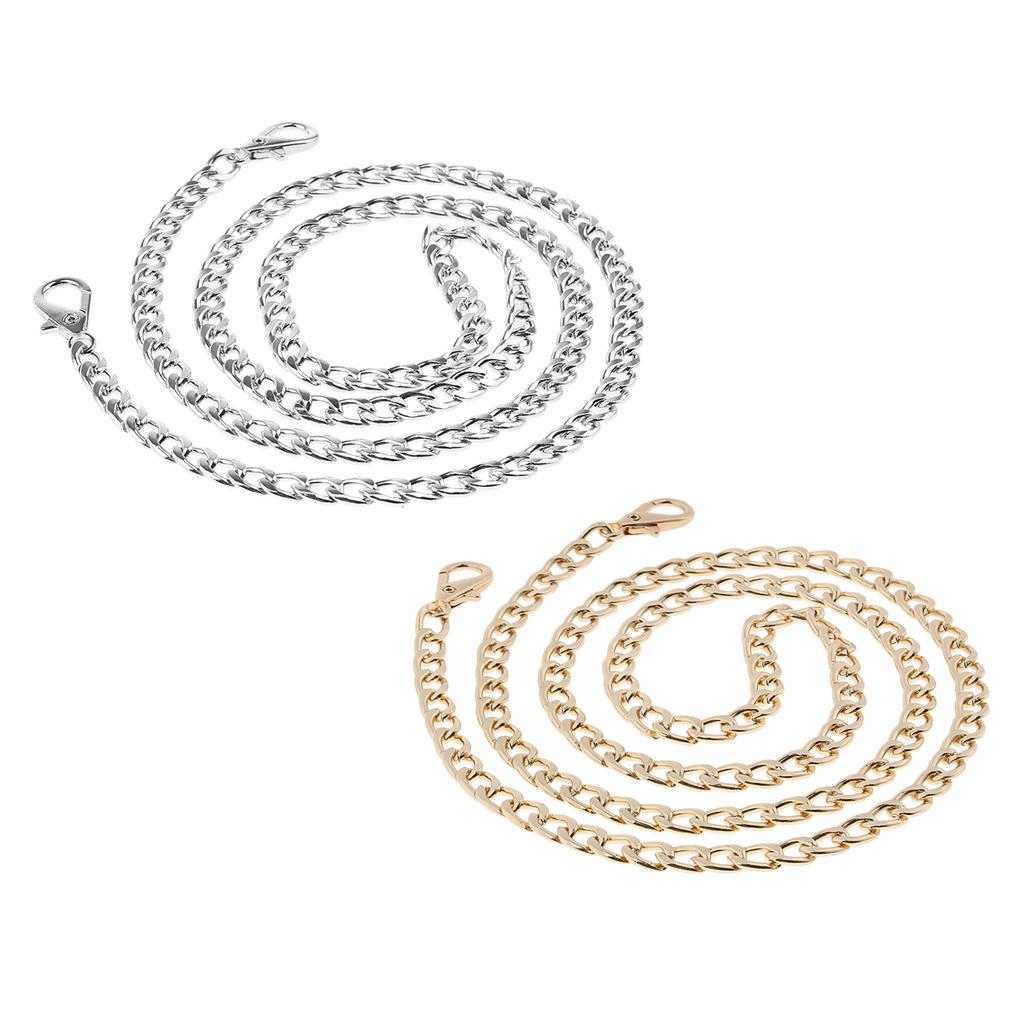 2x Replacement Chain Strap Purse Handbag Handle DIY Shoulder Bag Strap