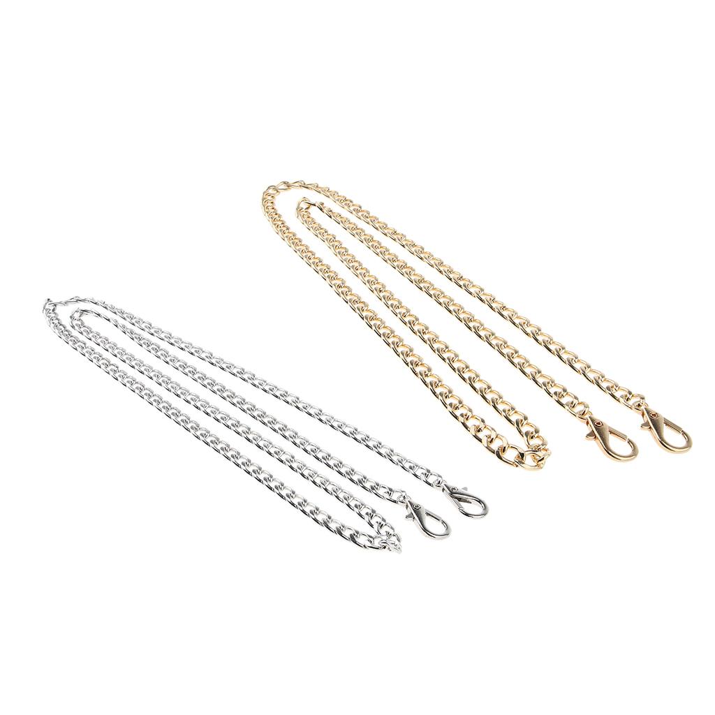 2x Replacement Chain Strap Purse Handbag Handle DIY Shoulder Bag Strap