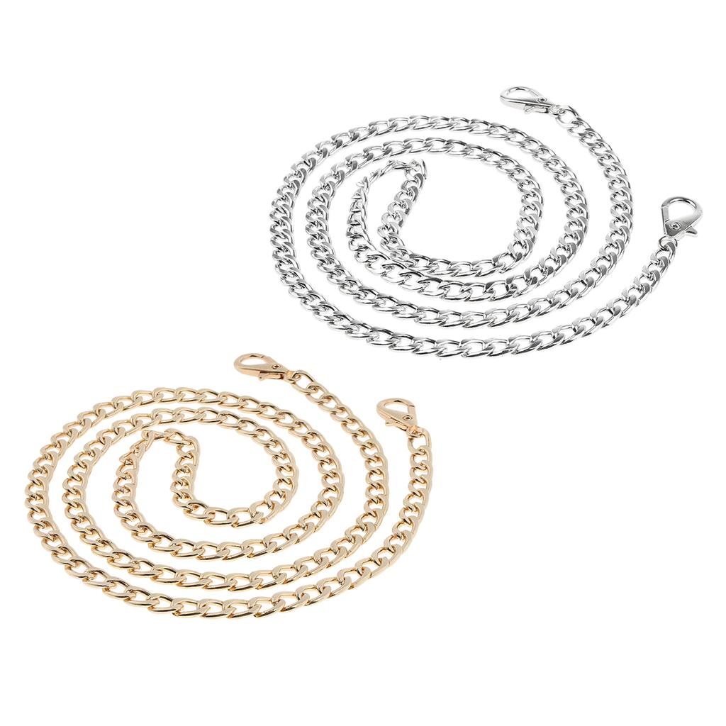 2x Replacement Chain Strap Purse Handbag Handle DIY Shoulder Bag Strap