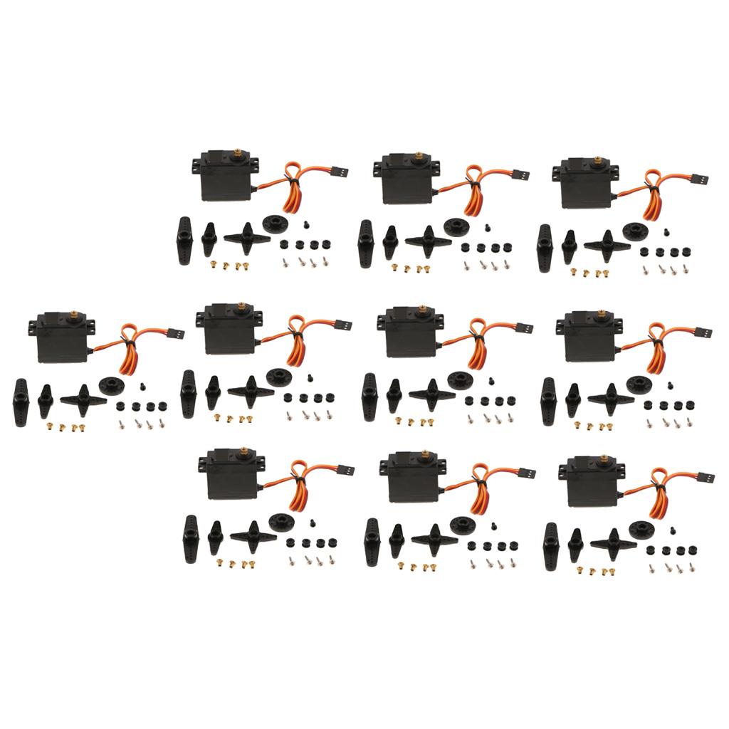 10x 15kg High Torque Metal Gears Dedicated Servo Motor For Robot Model Parts