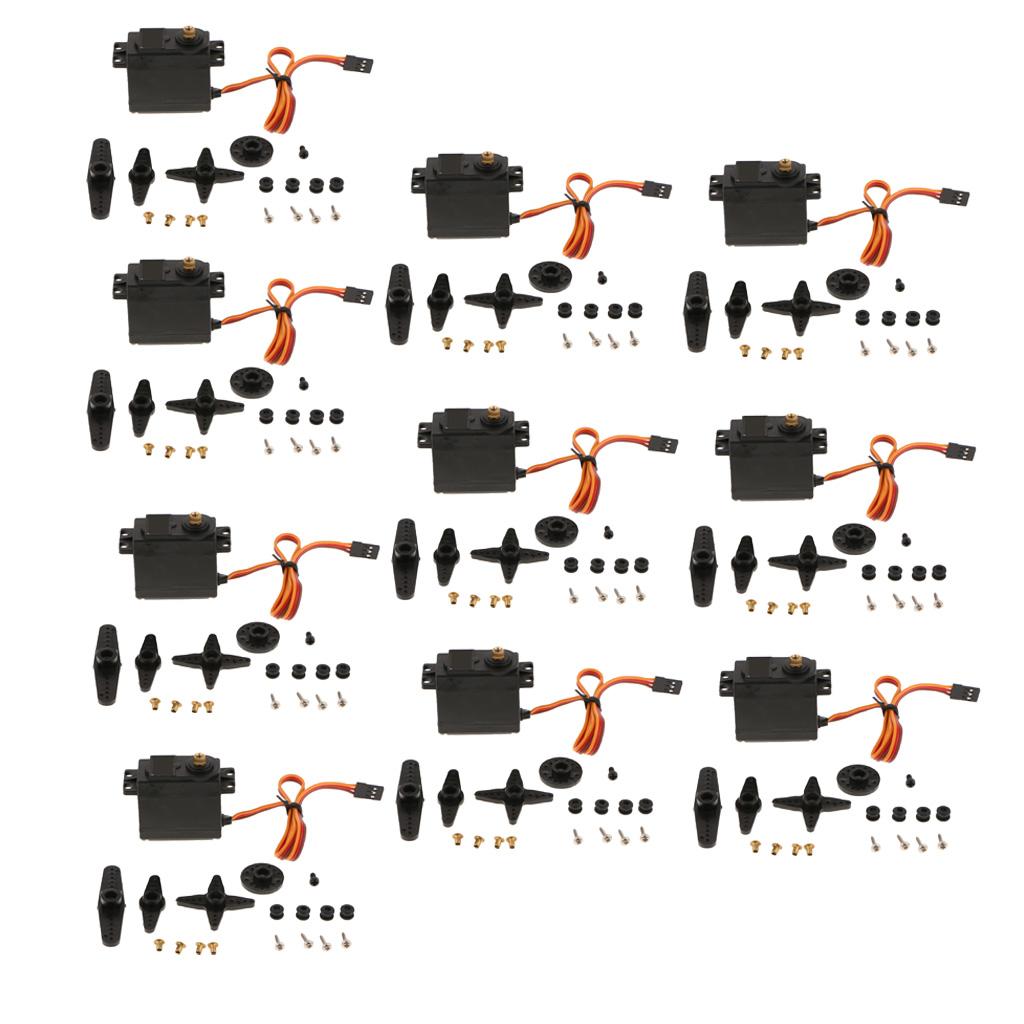 10x 15kg High Torque Metal Gears Dedicated Servo Motor For Robot Model Parts