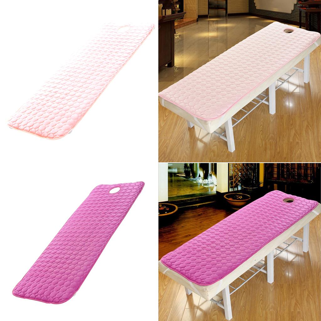 2pcs 75x190cm Non-slip Cosmetic Table Mattress Massage Bed Sheet Purple Pink