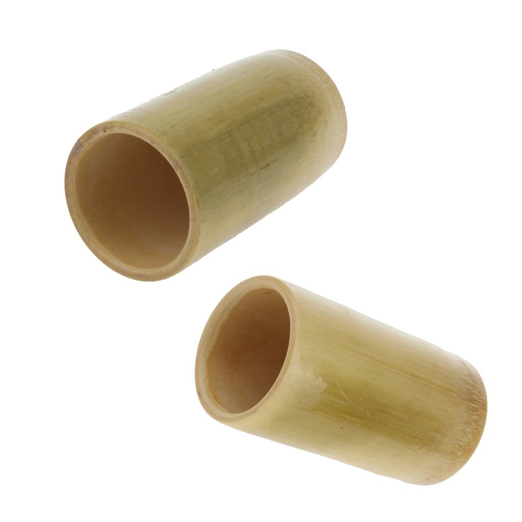 2x Natural Bamboo Handmade Anti Cellulite Massage Vacuum Cupping Suction Cup
