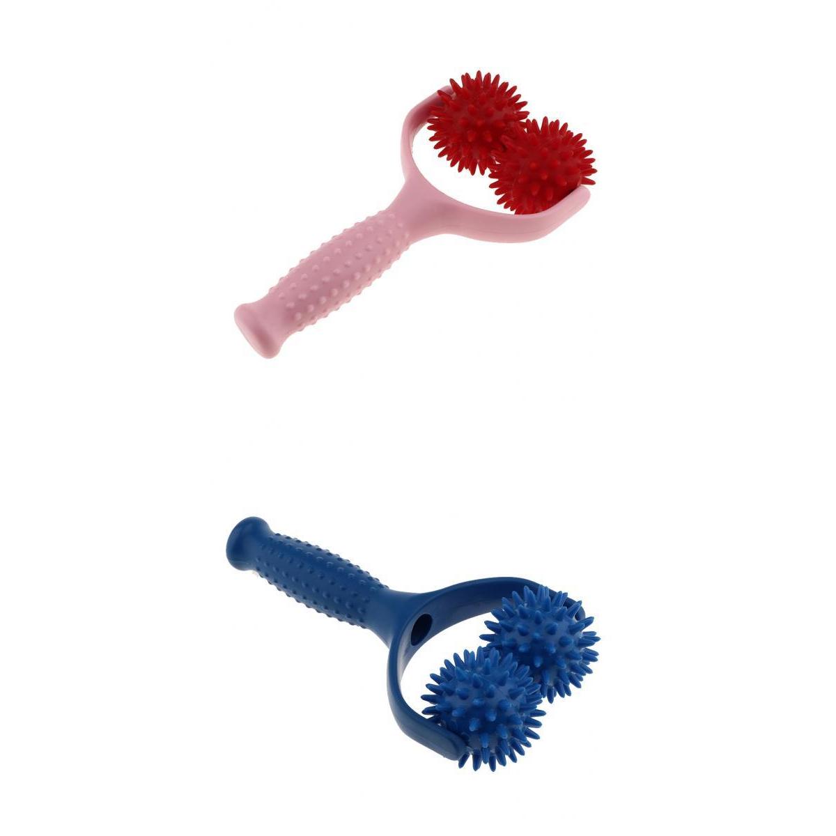 2 Pieces Handheld Acupuncture Spiky Massage Ball Shoulder Muscle Massager