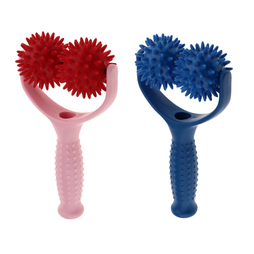 2 Pieces Handheld Acupuncture Spiky Massage Ball Shoulder Muscle Massager