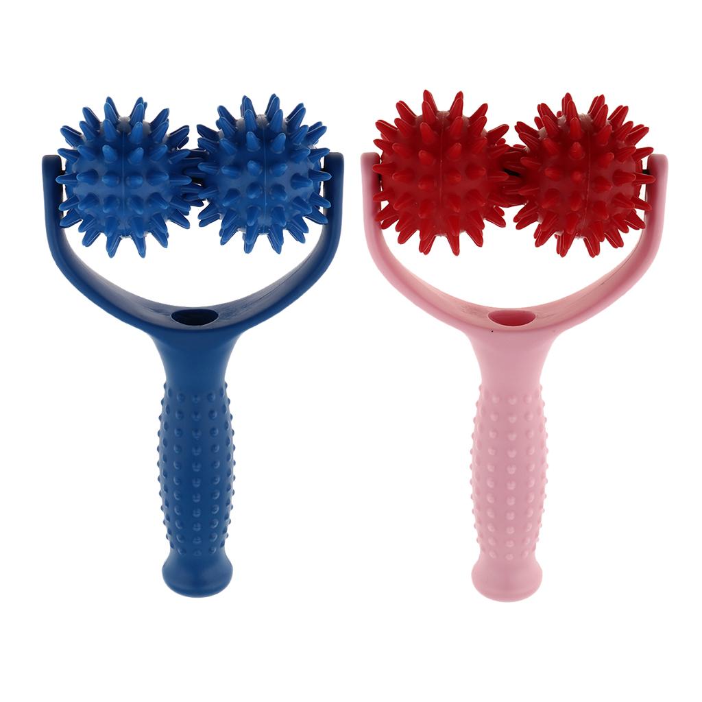 2 Pieces Handheld Acupuncture Spiky Massage Ball Shoulder Muscle Massager