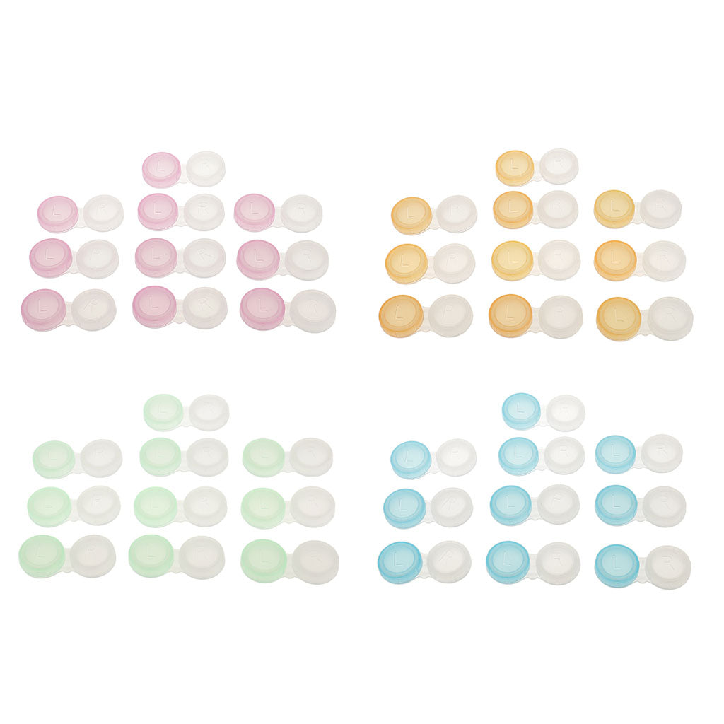 40Pieces Mini Contact Lens Box Travel Soaking Case Organizer Containers