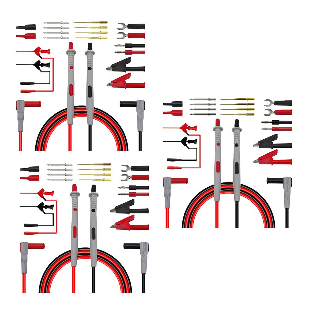 3 Set Multimeter Multi Meter Banana Plug Test Lead Probe Kit Set P1503D
