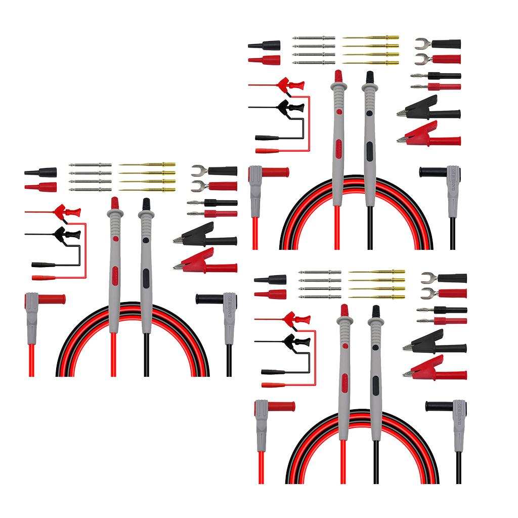 3 Set Multimeter Multi Meter Banana Plug Test Lead Probe Kit Set P1503D